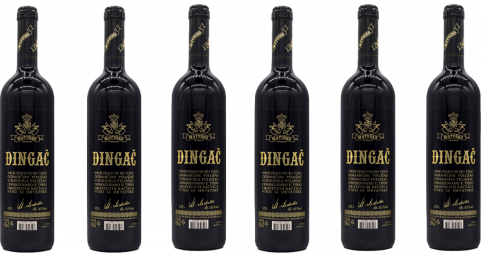 Bottle of Matusko Dingac 2019 Caisse de 6 bouteilles wine 0 ml