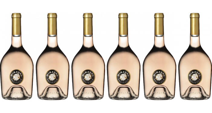 Bottle of Miraval Rosé 2022 Coffret 6 Bouteilles wine 0 ml