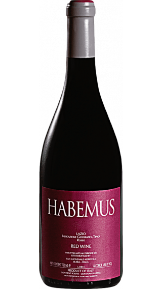 Bottle of San Giovenale Habemus Red Label 2018 wine 750 ml