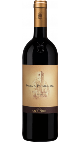 Bottle of Antinori Badia A Passignano Chianti Classico Riserva 2018 wine 750 ml