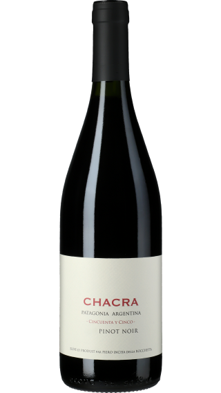 Bottle of Bodega Chacra Cincuenta y Cinco Pinot Noir 2022 wine 750 ml