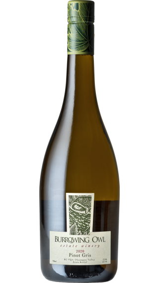 Bottle of Burrowing Owl Pinot Gris 2020 wine 750 ml