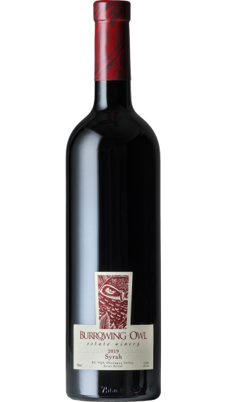 Bottle of Burrowing Owl Syrah 2019 wine 750 ml