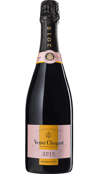 Bottle of Champagne Veuve Clicquot Vintage Rose 2015 wine 750 ml