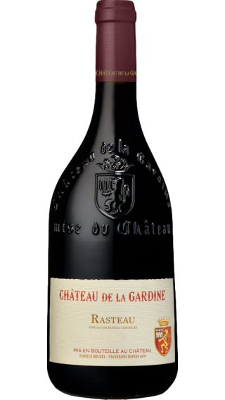 Bottle of Chateau de la Gardine Rasteau 2021 wine 750 ml