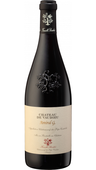 Bottle of Chateau de Vaudieu Chateauneuf Du Pape Amiral G 2018 wine 750 ml