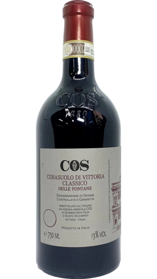 Bottle of COS Cerasuolo di Vittoria Delle Fontane 2018 wine 750 ml