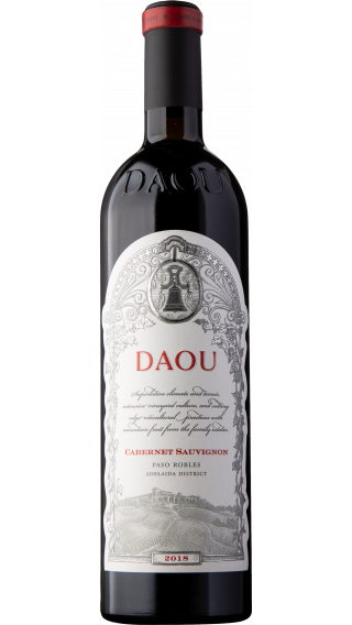 Bottle of DAOU Estate Cabernet Sauvignon 2018 wine 750 ml