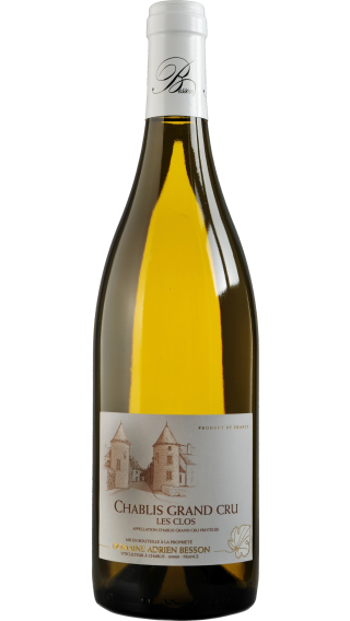 Bottle of Domaine Besson Chablis Grand Cru Les Clos 2021 wine 750 ml