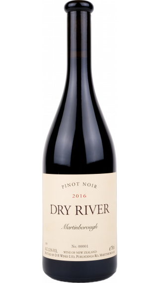 Bottle of Dry River Pinot Noir 2016 wine 750 ml