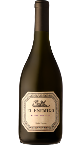 Bottle of El Enemigo Syrah Viognier 2020 wine 750 ml