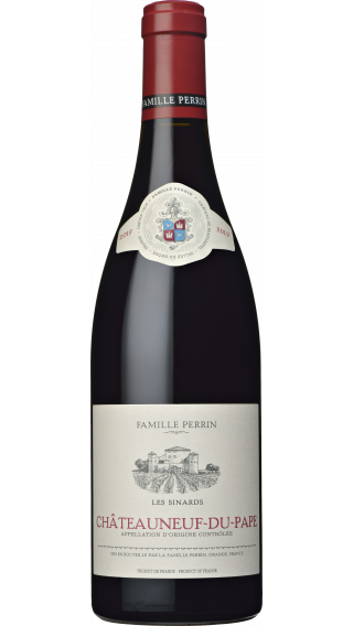 Bottle of Famille Perrin Chateauneuf du Pape Les Sinards 2019 wine 750 ml