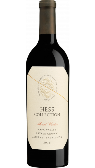 Bottle of Hess Mount Veeder Napa Valley Cabernet Sauvignon 2018 wine 750 ml