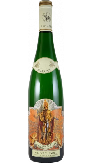 Bottle of Knoll Gruner Veltliner Kreutles Smaragd 2021 wine 750 ml
