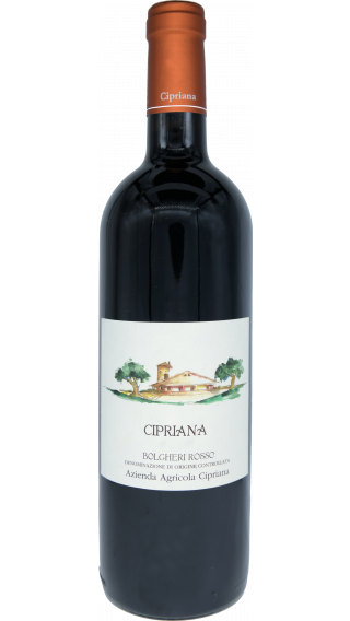 Bottle of La Cipriana Bolgheri Rosso 2020 wine 750 ml