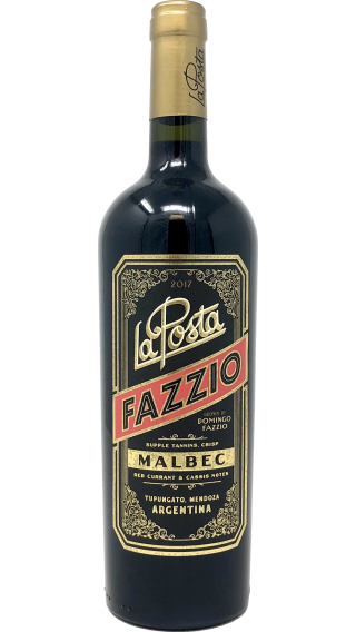 Bottle of La Posta Fazzio Malbec 2021 wine 750 ml