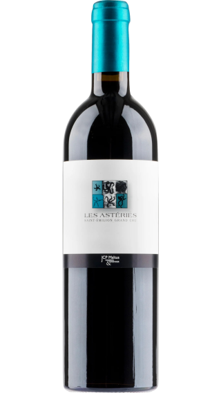 Bottle of Les Asteries Saint Emilion Grand Cru 2015 wine 750 ml