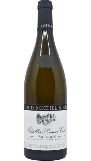 Bottle of Louis Michel & Fils Chablis Premier Cru Butteaux 2021 wine 750 ml