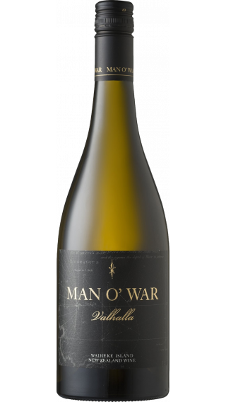 Bottle of Man O' War Valhalla Chardonnay 2019 wine 750 ml