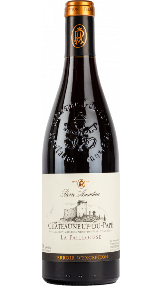 Bottle of Pierre Amadieu Chateauneuf-du-Pape La Paillousse 2019 wine 750 ml