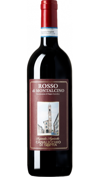 Bottle of Canalicchio di Sopra Rosso di Montalchino 2017 wine 750 ml