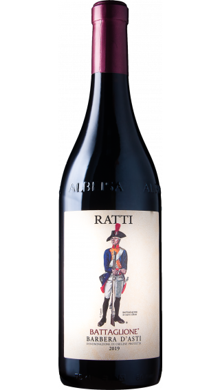 Bottle of Renato Ratti Barbera d'Asti Battaglione 2019 wine 750 ml