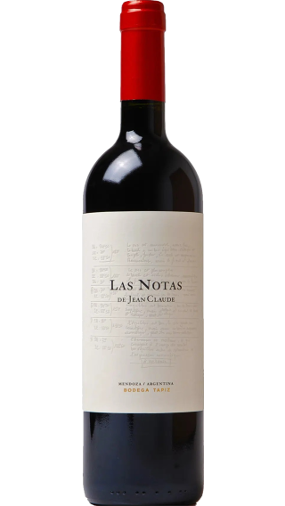 Bottle of Tapiz Las Notas de Jean Claude 2019 wine 750 ml