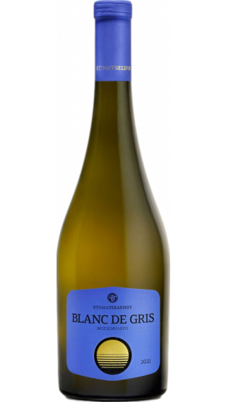 Bottle of Tselepos Blanc de Gris 2021 wine 750 ml