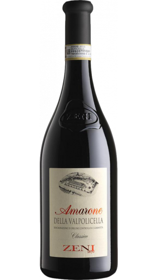 Bottle of Zeni Amarone della Valpolicella 2019 wine 750 ml