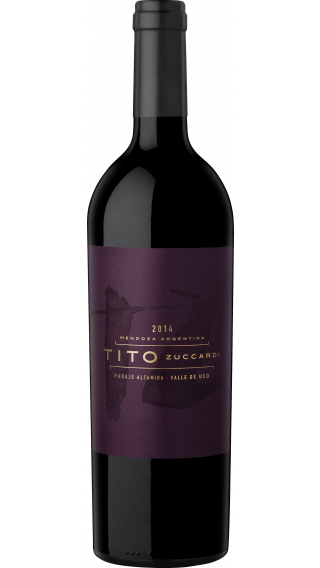 Bottle of Zuccardi Tito 2014 wine 750 ml
